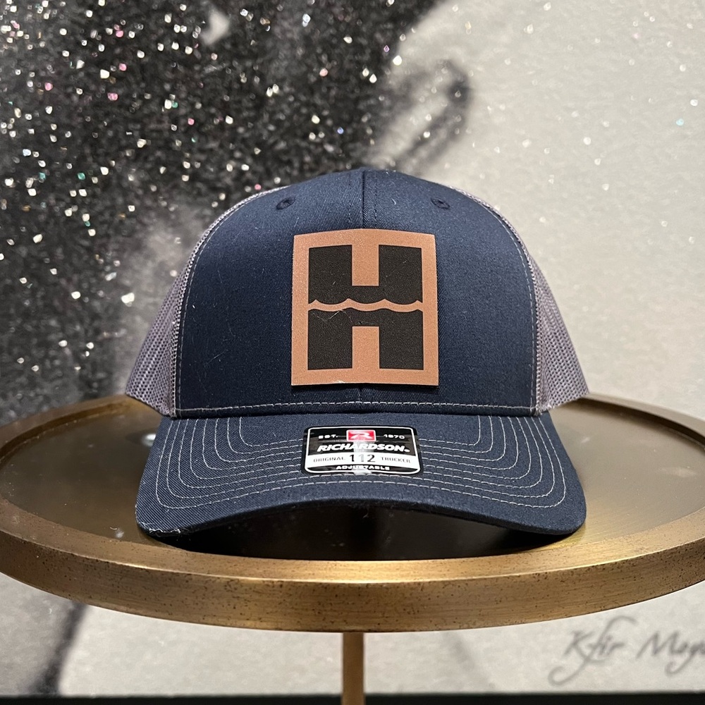 SnapBack Mesh Hat Navy Grey